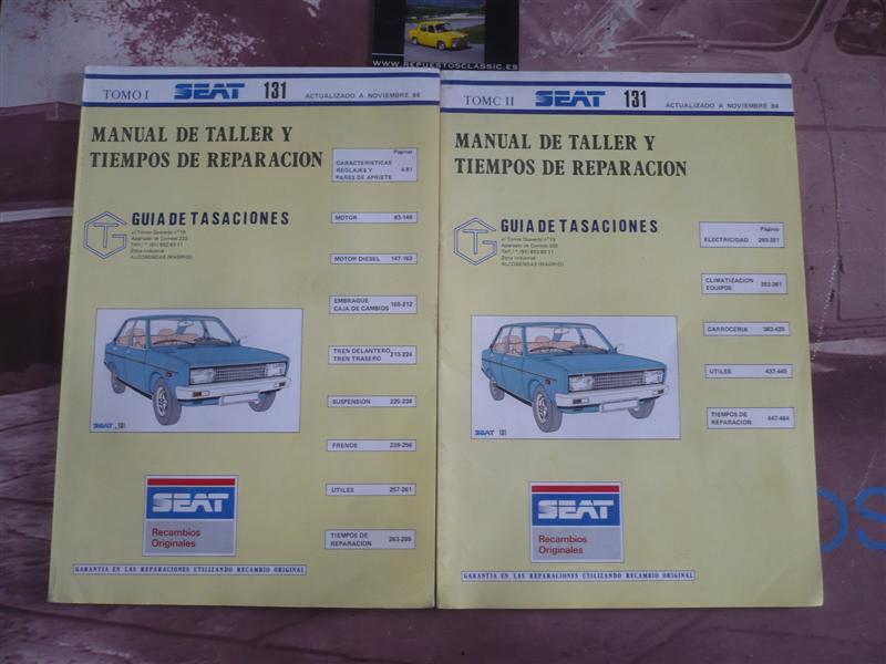 L91 MANUAL DE TALLER ORIGINAL SEAT 131 (2 TOMOS)