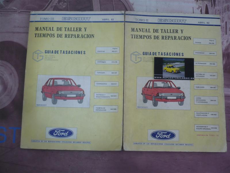 L96 MANUAL DE TALLER ORIGINAL FORD ESCORT (TOMOS 2 Y 3)