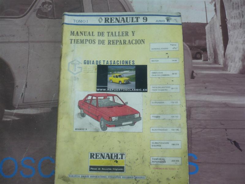 L97 MANUAL DE TALLER ORIGINAL RENAULT 9