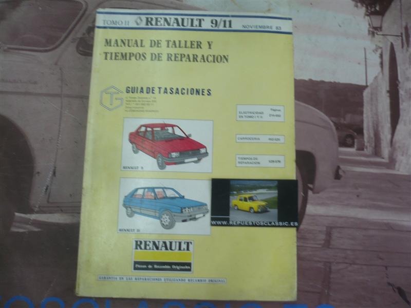 L98 MANUAL DE TALLER ORIGINAL RENAULT 9, 11 (TOMO 2)