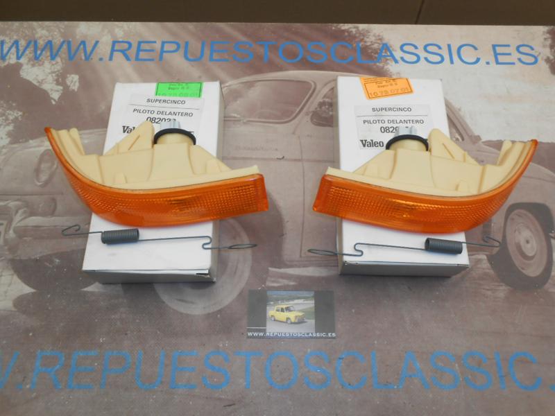 IRE24 JUEGO PILOTOS DELANTEROS AMBAR VALEO RENAULT SUPERCINCO TODOS LOS MODELOS REF. 082032 / 082033