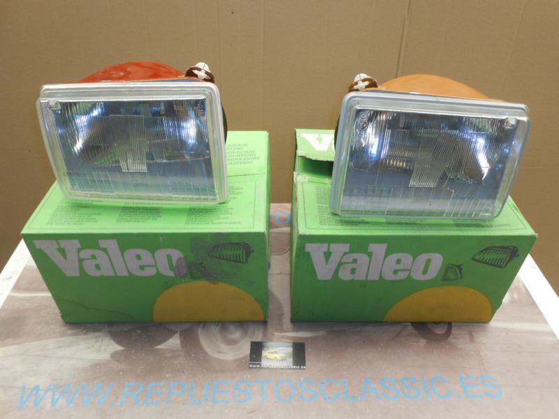 IRE26 JUEGO FAROS RENAULT 14 CIBIE-VALEO H4 REGULACION INTERIOR REF. 061759 / 061760
