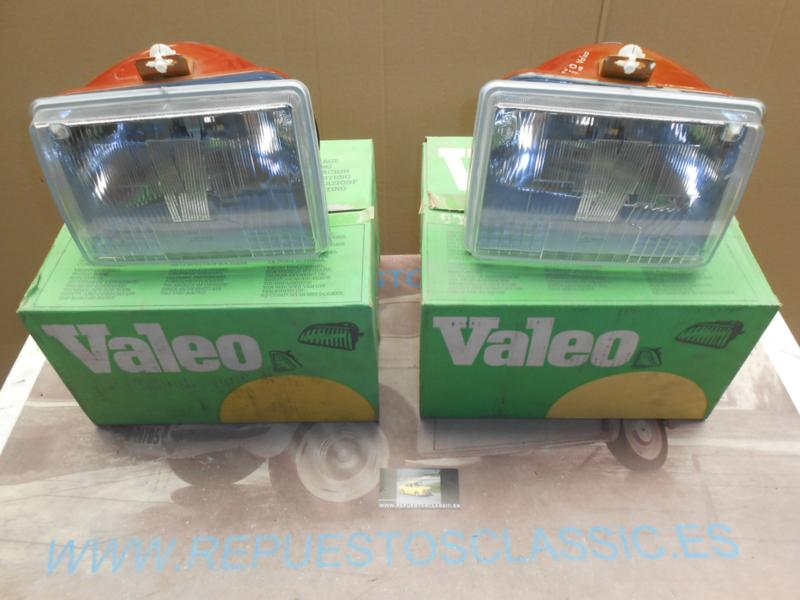 IRE28+PV1N2 JUEGO FAROS RENAULT 14 CIBIE-VALEO H4 REGULACION MANUAL REF. 061752 / 061753