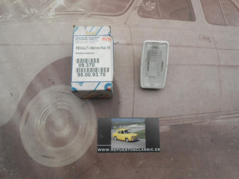 IRE74 PLAFON LUZ INTERIOR RENAULT 4 MODERNO 88-> Y RENAULT 5 YORKA