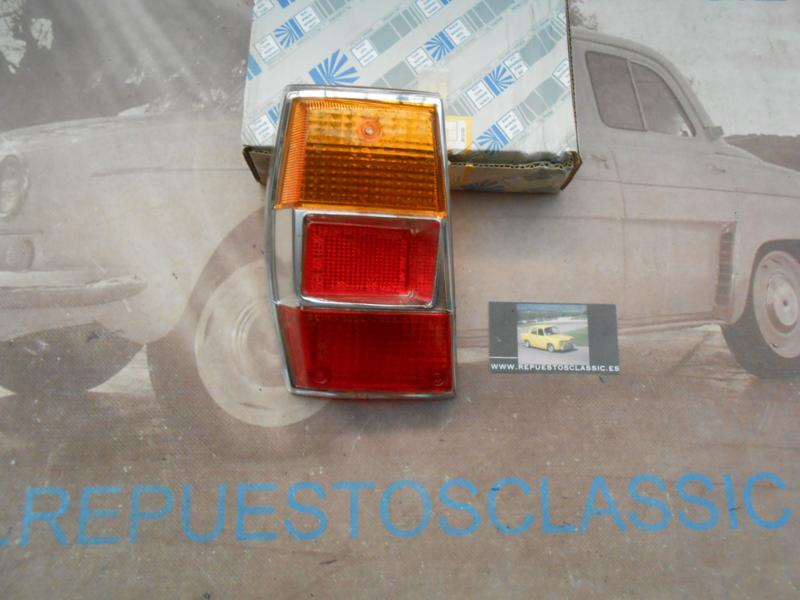 IRE145 TULIPA PILOTO TRASERO IZQUIERDO CROMO RENAULT 6 1ª SERIE VALEO 082193, YORKA 1426260061