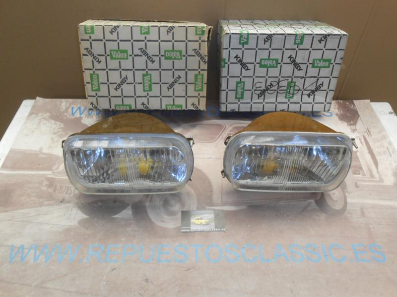 IRE223 JUEGO OPTICAS FAROS RENAULT 10 , 12 , 15 , 16 , AUSTIN VICTORIA ,  KINBY FOCO EUROPEO
