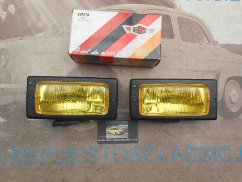 16P11 JUEGO FAROS ANTINIEBLA AMARILLOS RENAULT SUPERCINCO , 9 , 11 , 19 , 21 , SIM 302.13