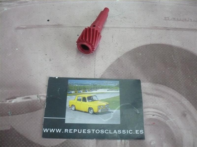 VW80763 PIÑON MANDO VELOCIMETRO VOLKSWAGEN GOLF MKI, MKII, JETTA CAJA 4 V BLANCO 171957821A