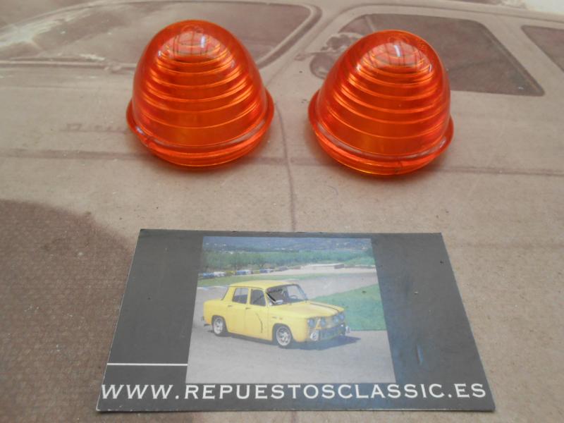 PI426P2 JUEGO TULIPAS UNIVERSALES PILOTOS REDONDOS AMBAR MEDIDA 45x34mm ROSCA EXTERIOR