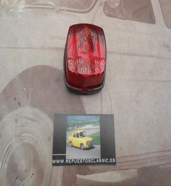Pi529P2 PILOTO CUADRADO UNIVERSAL SEÑALIZACION COLOR ROJO CAMION AUTOBUS REMOLQUE CARAVANA TRACTOR , HELLA MEDIDA 62x62x40mm