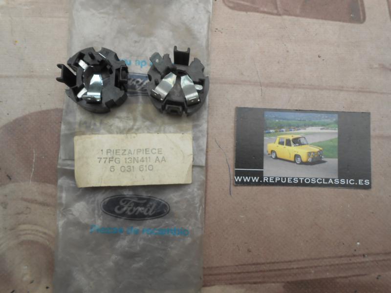 IFO28 JUEGO PORTALAMPARAS 1 PILOTO TRASERO FORD FIESTA MKI , MKII 77FG13N411AA ( INTERMITENTE , POSICION/STOP )