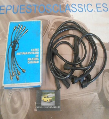 CB06 JUEGO CABLES BUJIAS ANTIPARASITARIOS SEAT 124 , 1430 , 131 ( MOTOR 1430 ) , REGATA 70