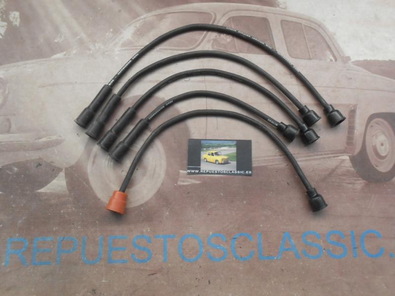 CB43 JUEGO CABLES BUJIAS ANTIPARASITARIOS PEUGEOT 404, 504, J7, J9