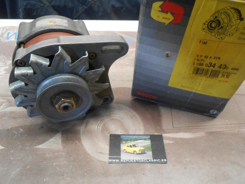 0986034490 ALTERNADOR BOSCH SEAT RONDA , LANCIA DELTA 2.0 HF INTEGRALE , 1.6 HF TURBO , FIAT REGATA ( 14v - 65A )