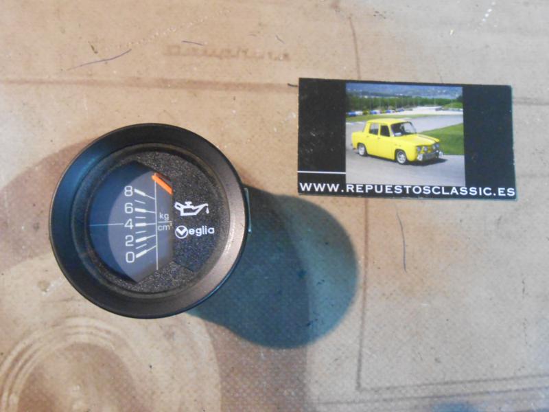 CK343 RELOJ REDONDO PRESION ACEITE VEGLIA , 12v , 52mm , 8 Kg/cm2