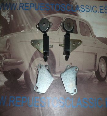 KIT SOPORTES MOTOR Y CAJA RENAULT DAUPHINE, GORDINI, FLORIDE