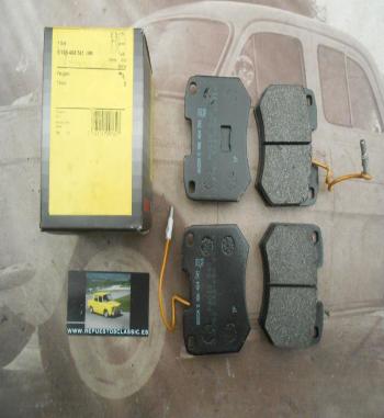 25BOSCH 0986464541 JUEGO PASTILLAS FRENO DELANTERO AUDI 100, PEUGEOT 504, 505, 604, TALBOT TAGORA CON AVISADOR DESGASTE