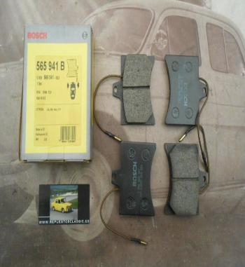 27BOSCH 0986565941 JUEGO PASTILLAS FRENO DELANTERO CITROEN VISA, LN, LNA, C15, PEUGEOT 104