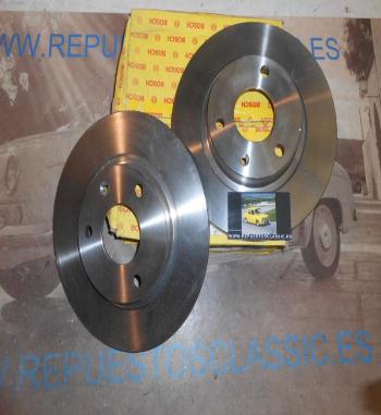 BOSCH 0986478750 JUEGO DISCOS FRENO DELANTERO CITROEN AX, SAXO , PEUGEOT 106 , 238mm