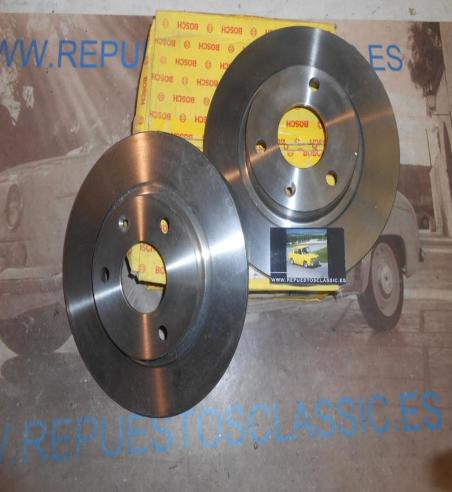 BOSCH 0986478750 JUEGO DISCOS FRENO DELANTERO CITROEN AX, SAXO , PEUGEOT 106 , 238mm