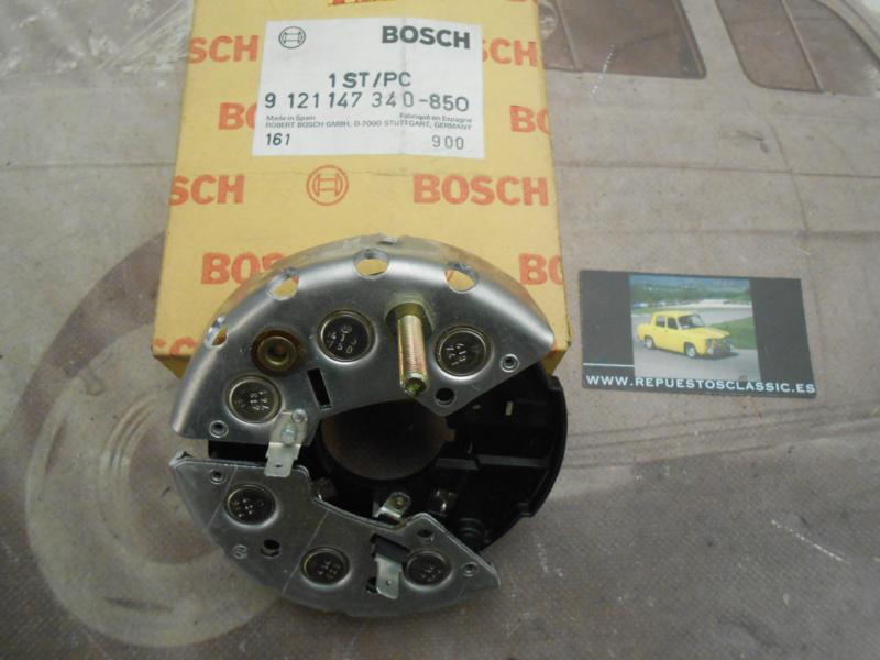 80P2 BOSCH 9121147340 PLACA DIODOS ALTERNADOR RENAULT SUPERCINCO, 9, 11, CLIO, EXPRESS