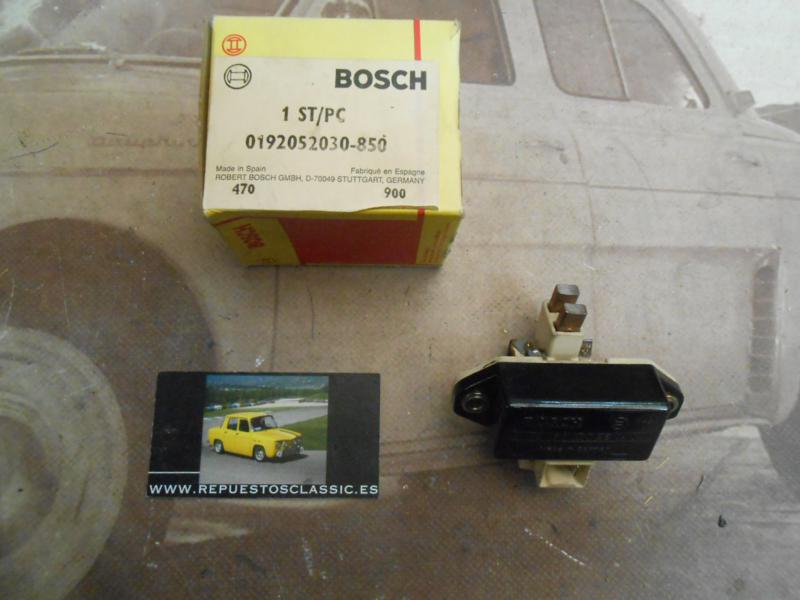 114P2 BOSCH 0192052030 REGULADOR ALTERNADOR RENAULT 5, PEUGEOT 205, 309, 405, CITROEN BX, VISA , 14v