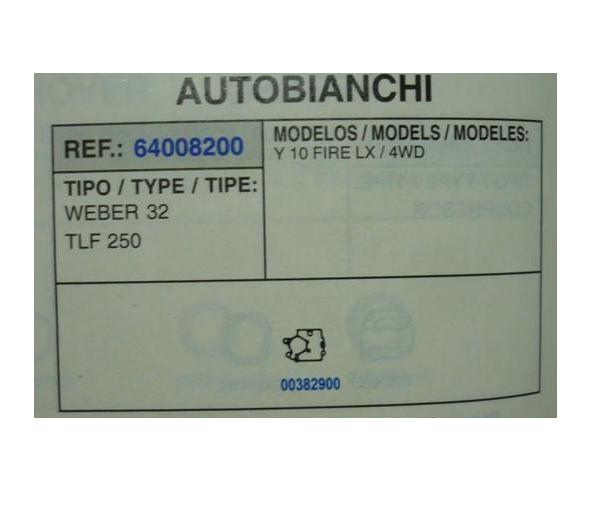 8200 KIT JUNTAS CARBURADOR WEBER 32 TLF 250