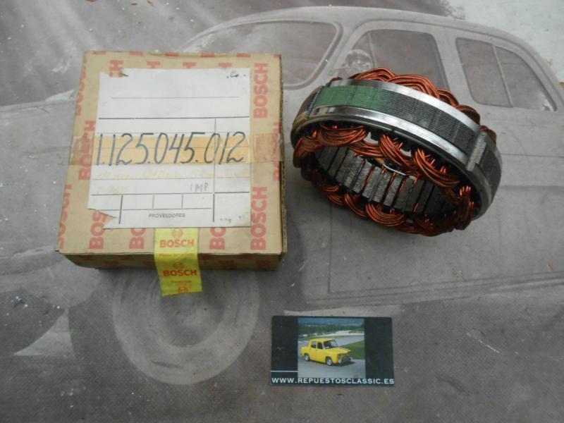 250P3 BOSCH 1125045012 ESTATOR ALTERNADOR SEAT 131 , 124D ESPECIAL , 132 , TALBOT 150 , SIMCA 1200