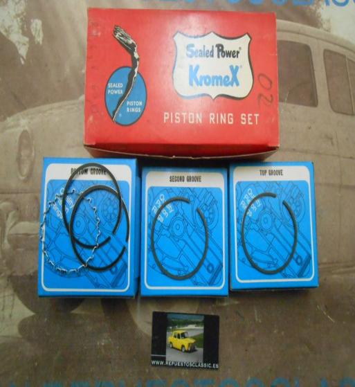 SEG16 JUEGO SEGMENTOS 4 PISTONES 77mm CITROEN GS 1200 , 1220 , CLUB ,  PALAS 1222cc, 1,75x2x4mm, KROMEX