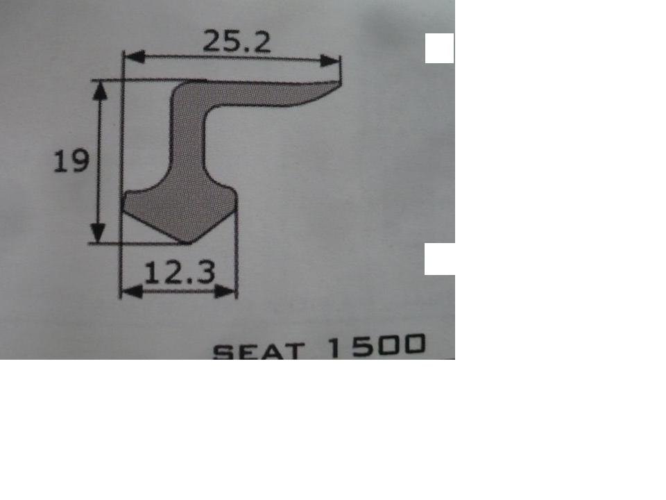 GOMA PUERTA SEAT 1400 C, SEAT 1500