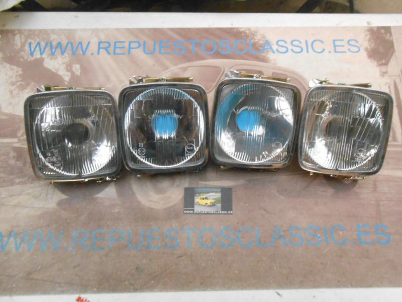 ISE117** JUEGO 4 OPTICAS FAROS FORES SEAT 1430 Y CAMION PEGASO 7080