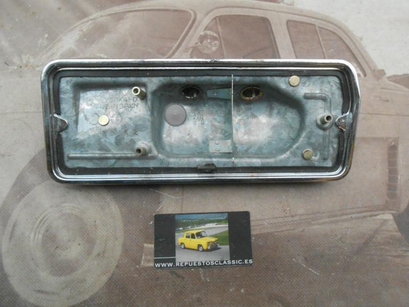 IRE346 PORTALAMPARAS PILOTO TRASERO DERECHO RENAULT 12 S 71->76 , ALPINE A310 1600 BISEL CROMO
