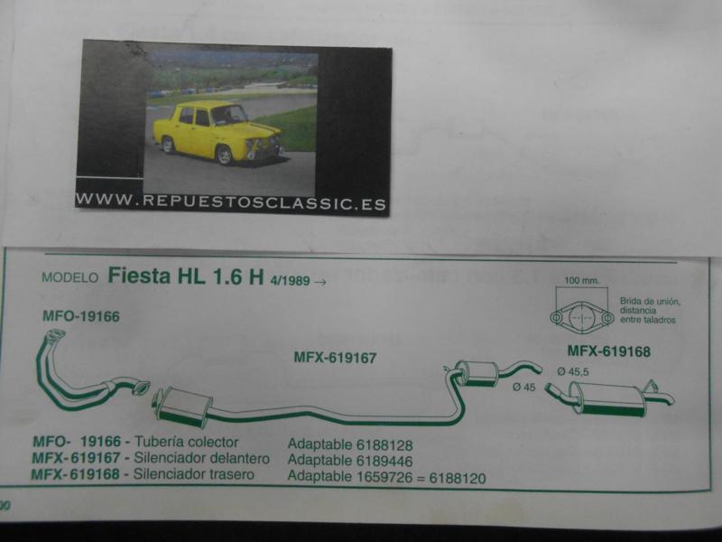 619168 P2 SILENCIOSO TRASERO FORD FIESTA 1.6 89->