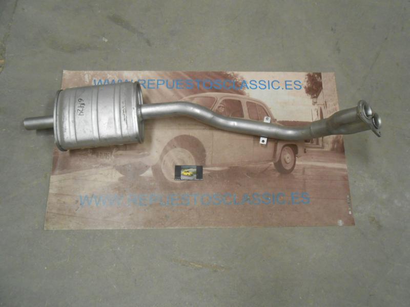 61424 P6 TUBERIA SALIDA COLECTOR ESCAPE CON SILENCIOSO NISSAN VANETTE 2.0 D (C22) 91->