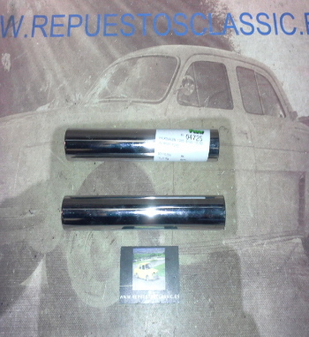 04725 P7 JUEGO EMBELLECEDORES INOX SALIDA ESCAPE VOLKSWAGEN BEETLE ESCARABAJO (230x35mm) REF. ORIGEN 113251163C