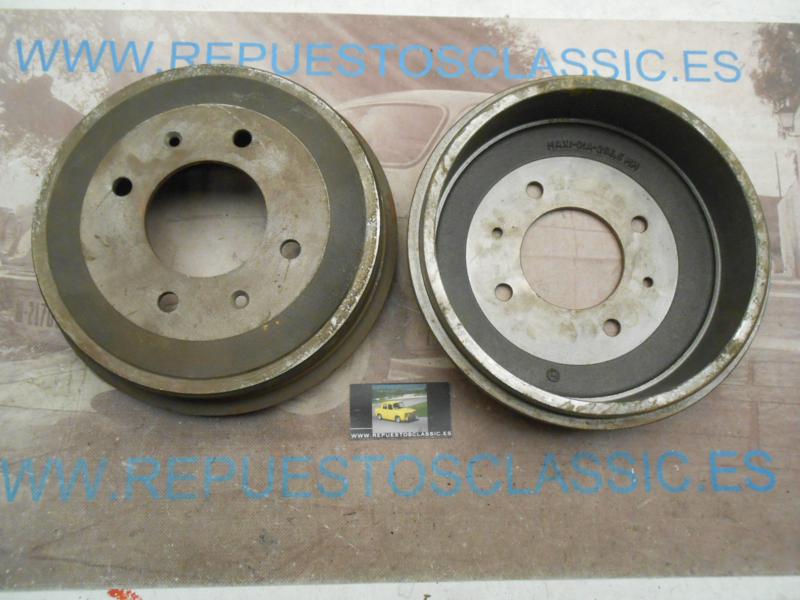 TAM16 PAREJA TAMBORES FRENO TRASERO PEUGEOT 504 , 505 - DIAMETRO 255mm, BUJE 93mm