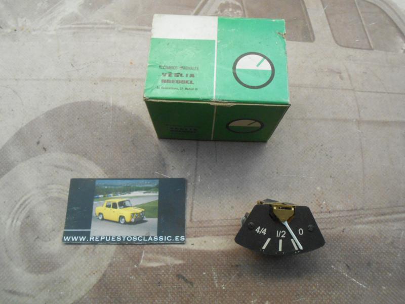 CK448 RELOJ INDICADOR NIVEL COMBUSTIBLE JEEP WILLYS VIASA 12v (+ MASA) , VEGLIA 433115