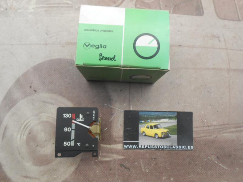 CK466 RELOJ INDICADOR TEMPERATURA MOTOR SEAT RITMO LUJO, 65 CL Y 75 FRONTAL NEGRO , VEGLIA 444406