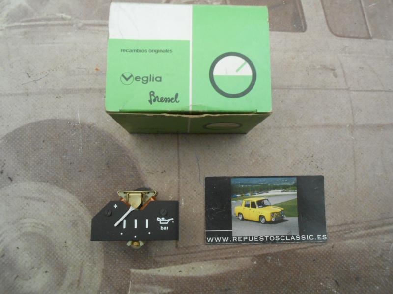 CK488 RELOJ MANOMETRO INDICADOR PRESION ACEITE SEAT PANDA, TRANS , VEGLIA 454021