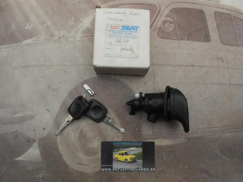 CM69 CERRADURA MALETERO CON LLAVES SEAT IBIZA MKII, CORDOBA MKI 93-> , ORIGEN SEAT REF. 6K0827571