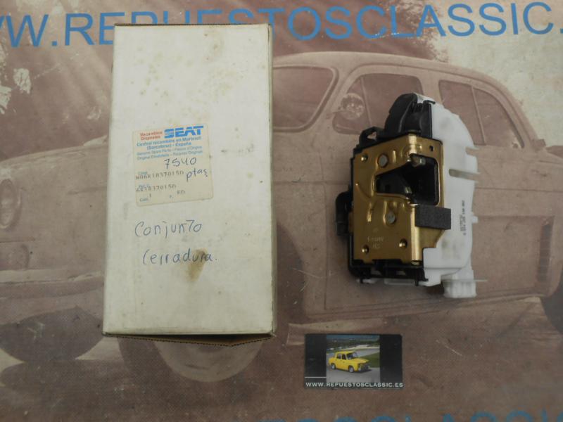 CER278 CERRADURA PUERTA DELANTERA IZQUIERDA SEAT IBIZA MKII, CORDOBA MKI 93->, ORIGEN SEAT REF. 6K1837015D - 1HM862153