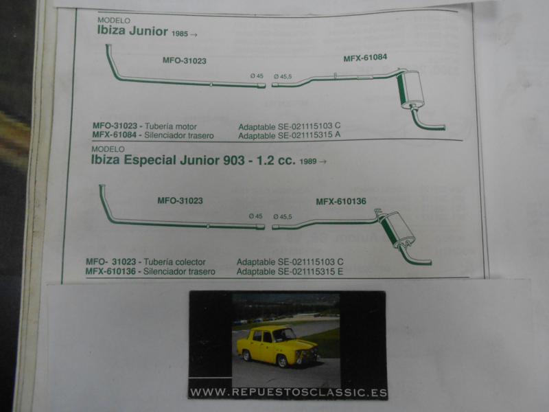 31023 P9 TUBERIA SALIDA COLECTOR DE ESCAPE SEAT IBIZA JUNIOR 903, 1.2cc 85-> , WALKER 13264
