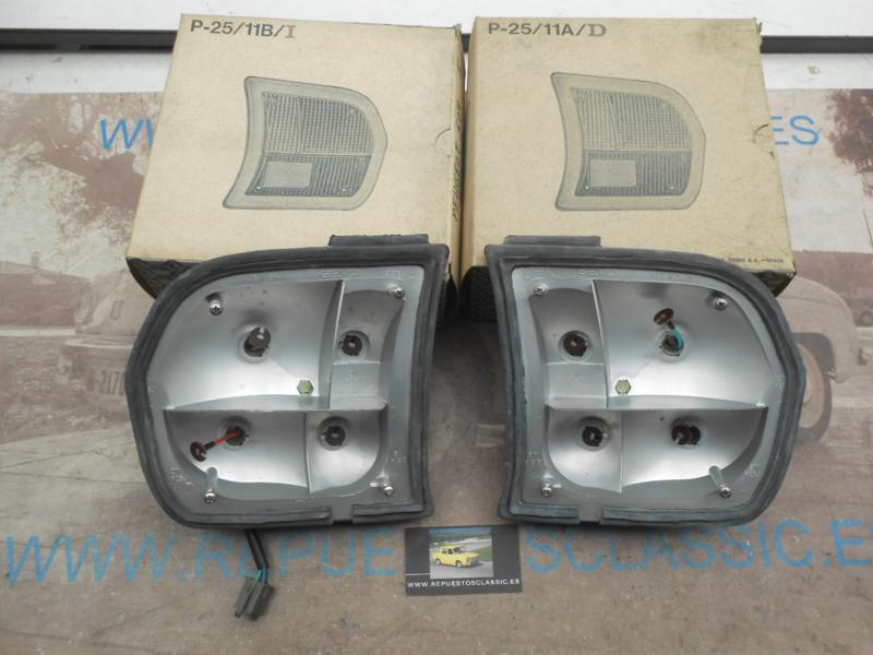 IP96 P3 JUEGO PORTALAMPARAS PILOTOS TRASEROS PEUGEOT 504, GEMO