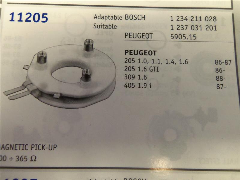 11205 CAPTADOR DE IMPULSOS PEUGEOT 205,309,405