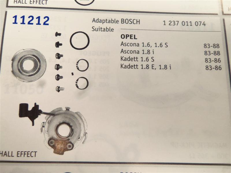 11212 CAPTADOR DE IMPULSOS OPEL ASCONA,KADETT