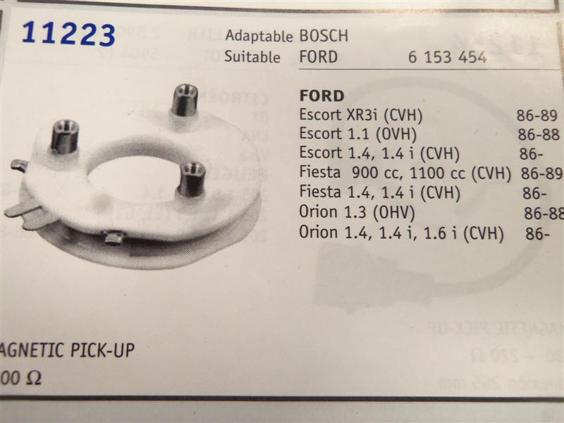 11223 CAPTADOR DE IMPULSOS FORD ESCORT,FIESTA,ORION