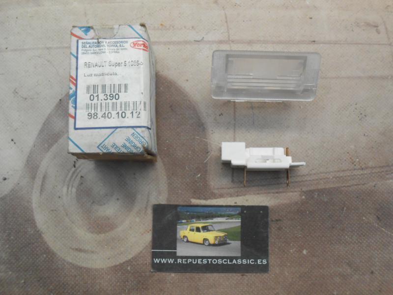 20P11 PILOTO LUZ MATRICULA RENAULT SUPERCINCO GT TURBO , VALIDO PARA TODOS LOS MODELOS SUPERCINCO