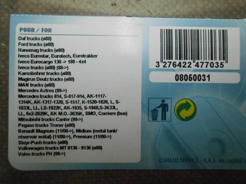 T64 TAPON DEPOSITO COMBUSTIBLE CAMION TRUCKS MERCEDES, IVECO, VOLVO, MAN, MITSUBISHI VALEO 247703 (B224)