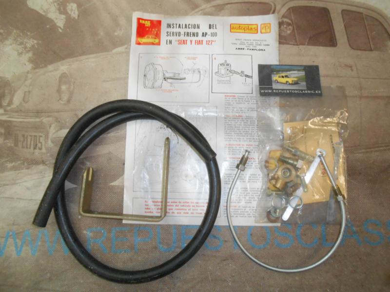 SER11 KIT ACCESORIOS MONTAJE SERVOFRENO SEAT 127, AUTOPLAS AP100