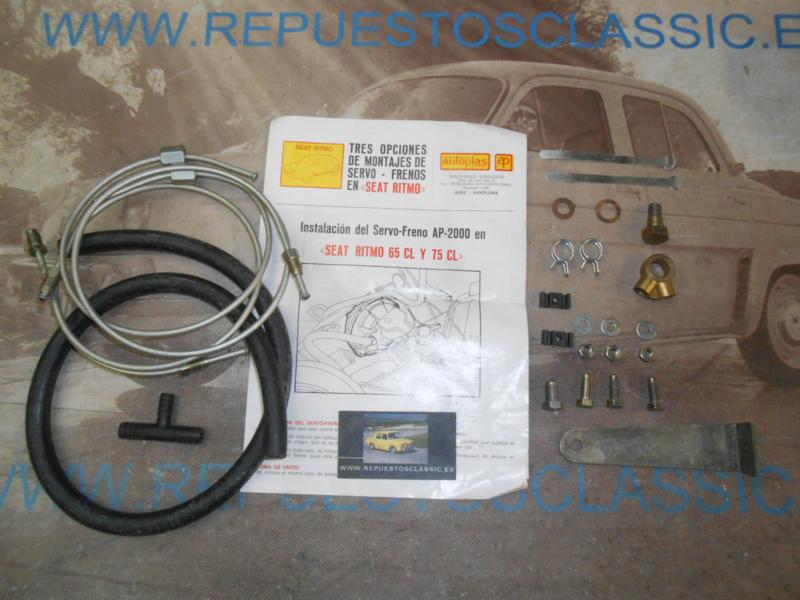 SER13 KIT ACCESORIOS MONTAJE SERVOFRENO SEAT RITMO, AUTOPLAS AP50